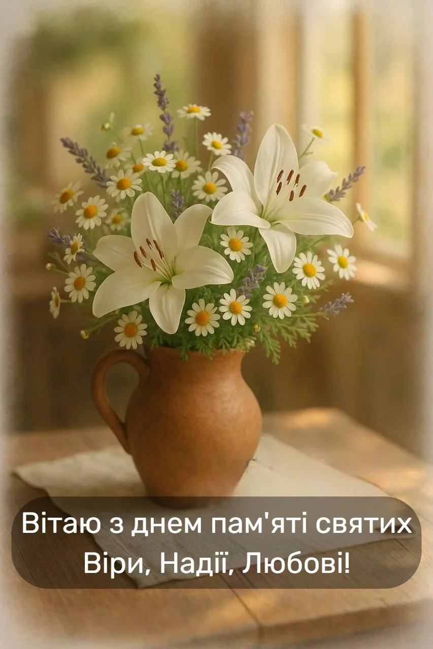 Привітання з вірою, надією та любов’ю