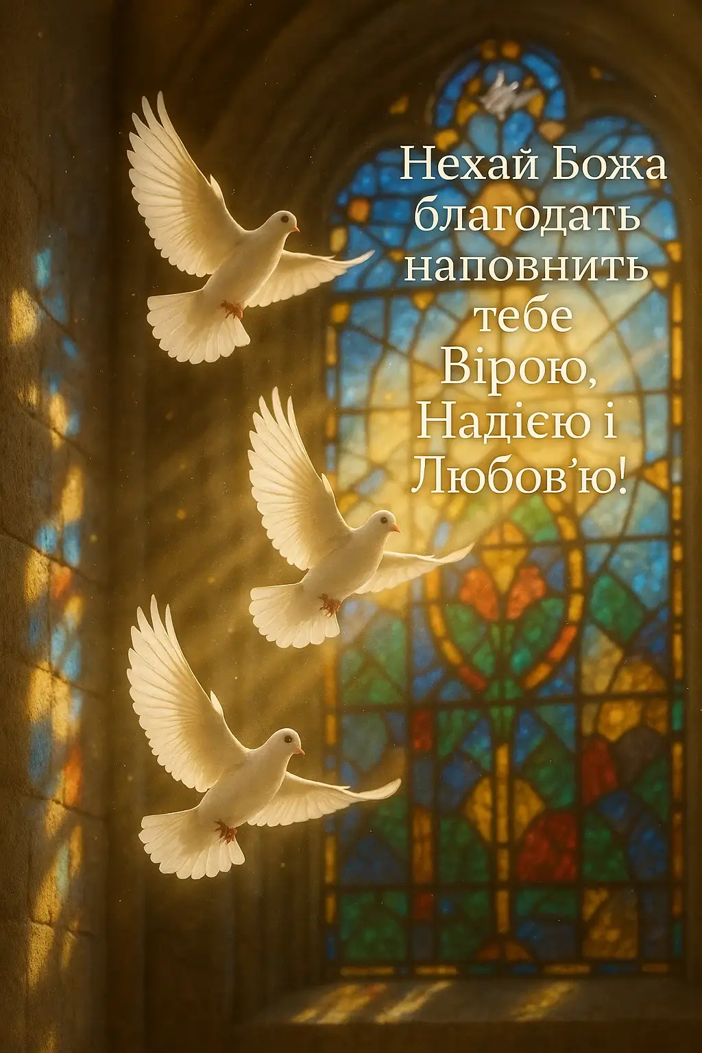 Привітання з вірою, надією та любов’ю