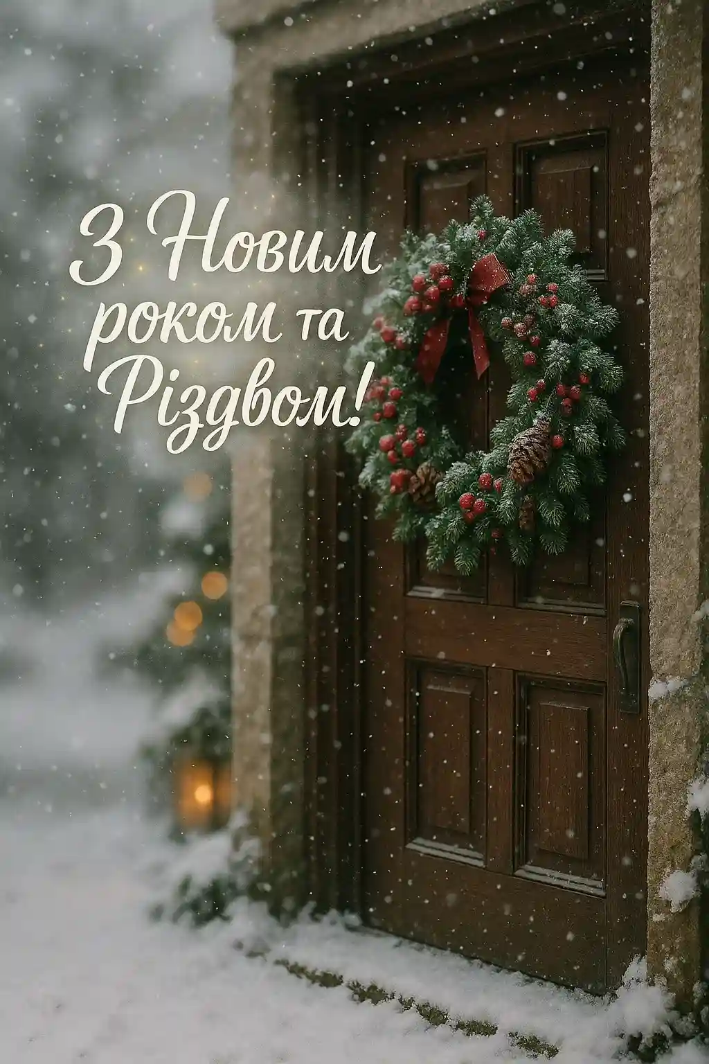 Привітання з новим роком та різдвом