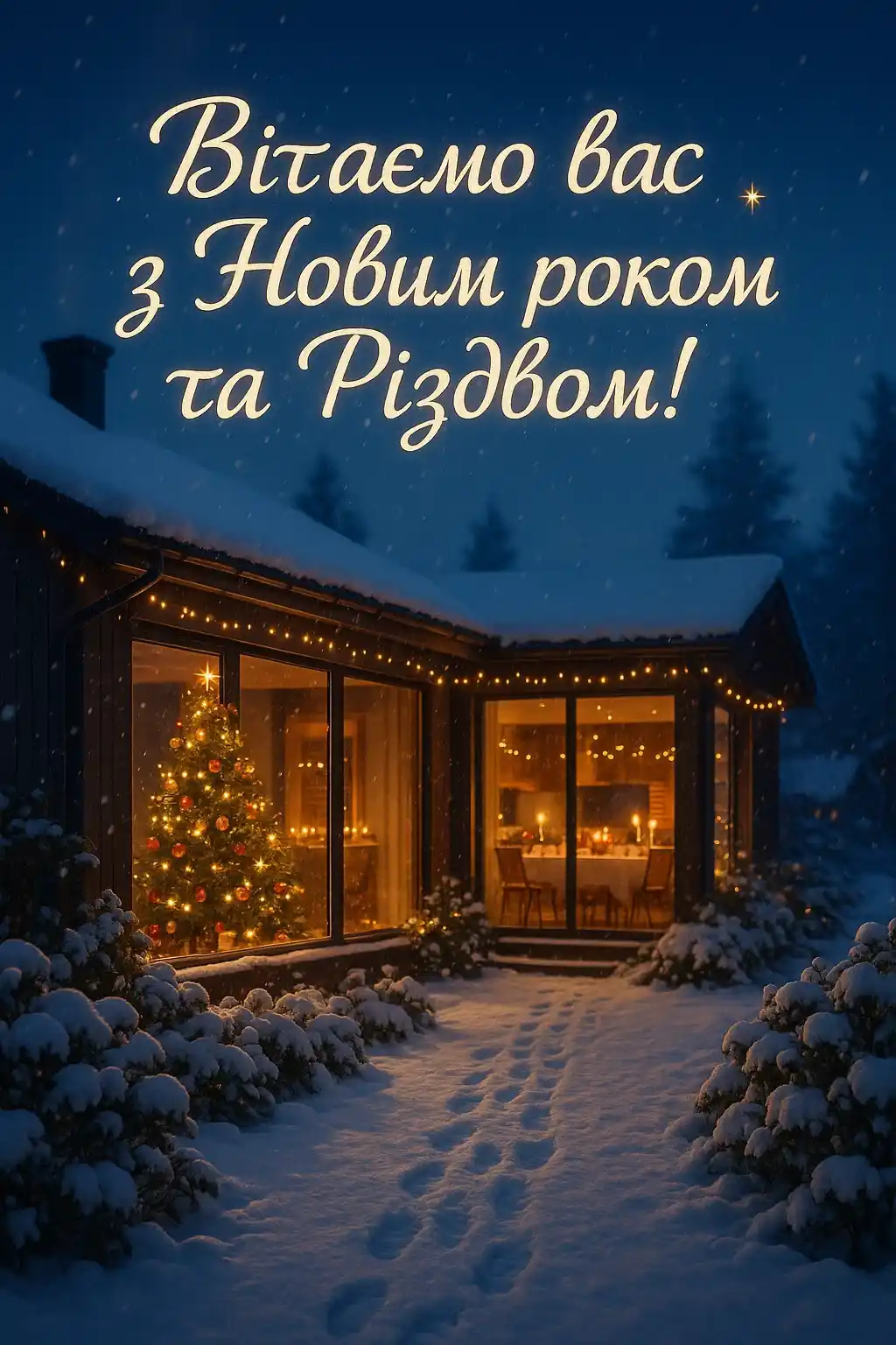 Привітання з новим роком та різдвом