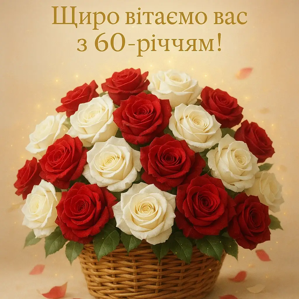Привітання з днем народження жінці 60 років