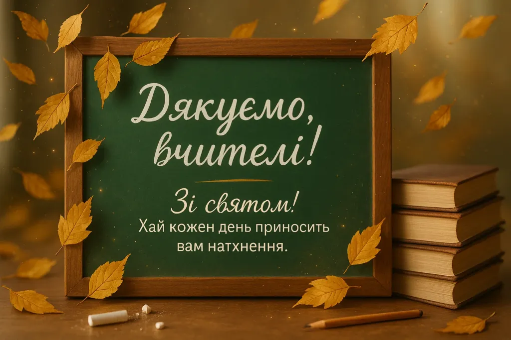 Привітання з днем працівника освіти