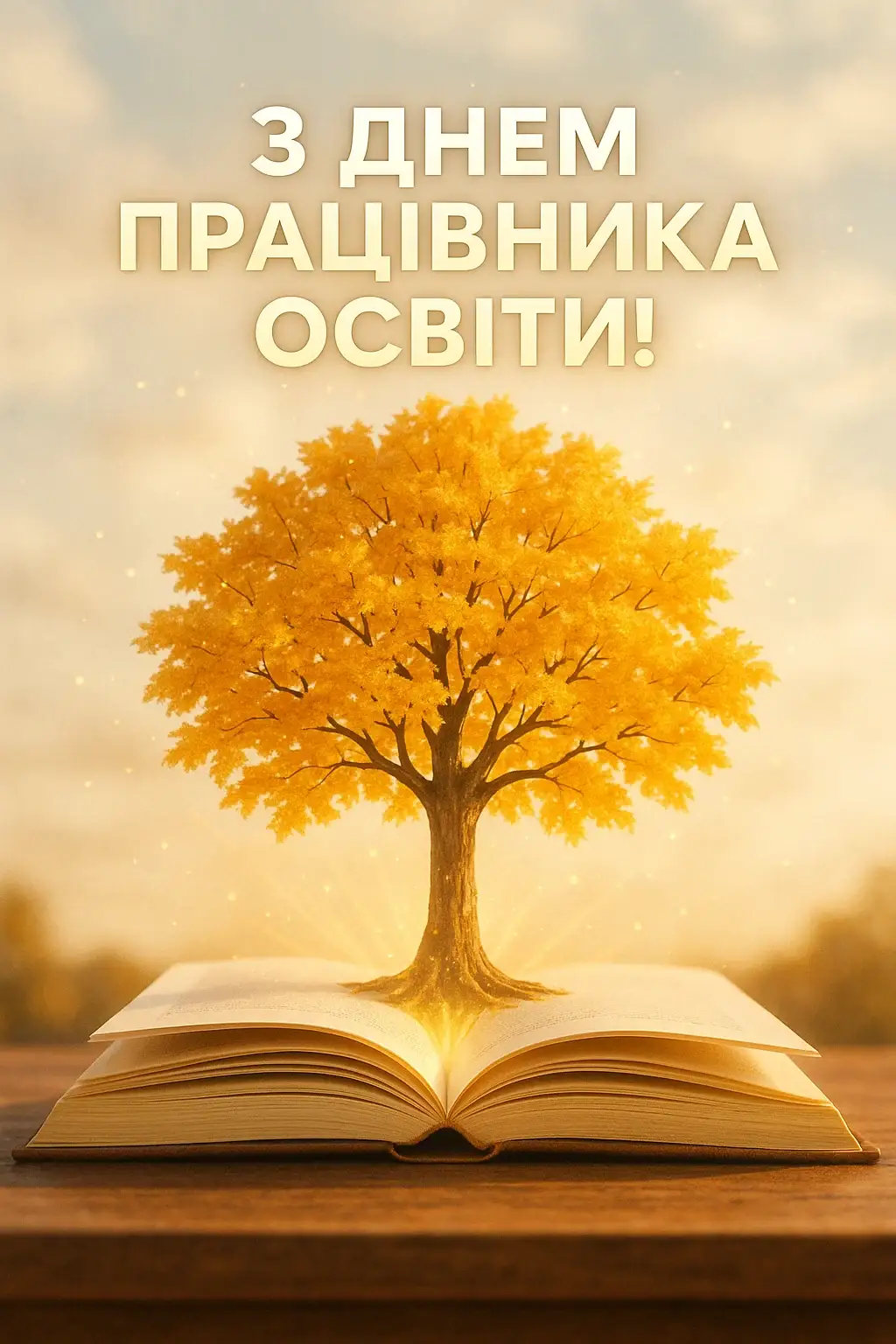 Привітання з днем працівника освіти