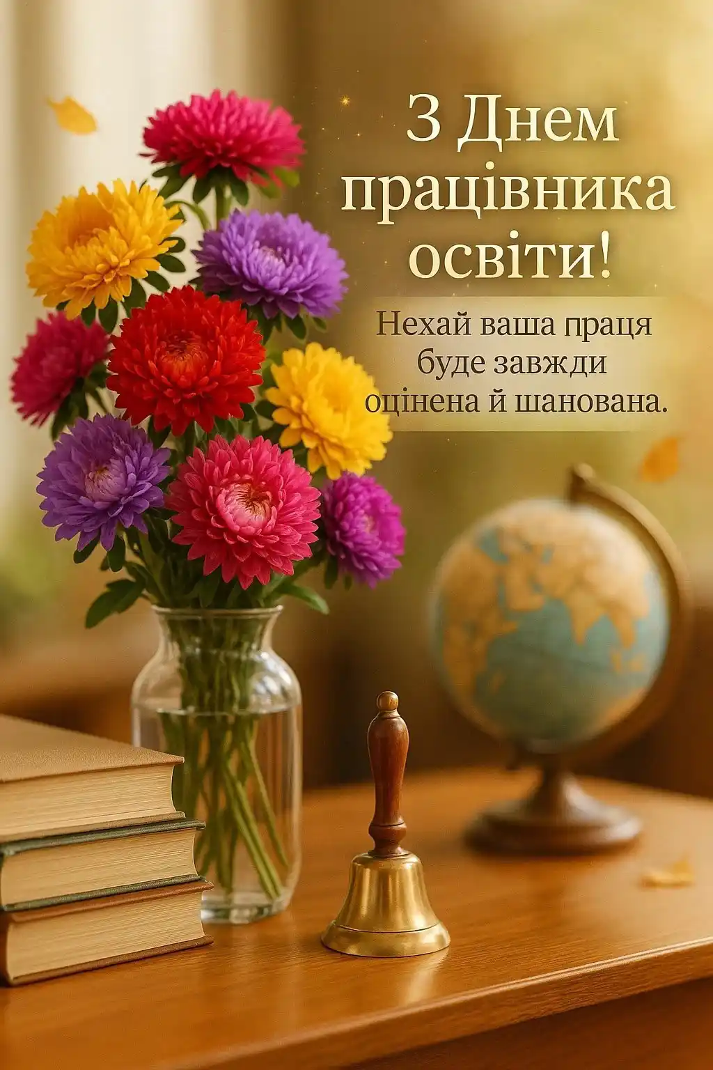 Привітання з днем працівника освіти