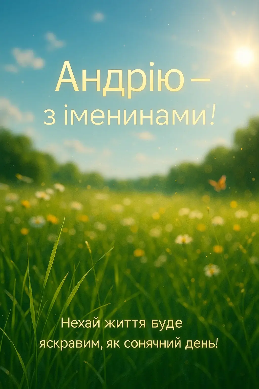 Привітання з іменинами Андрія