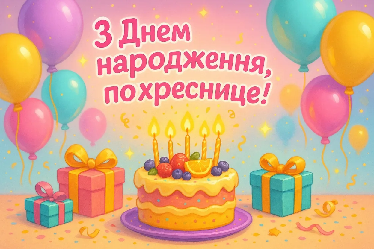 Привітання для похресниці з днем народження