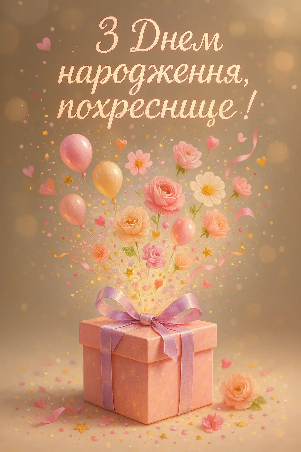 Привітання для похресниці з днем народження