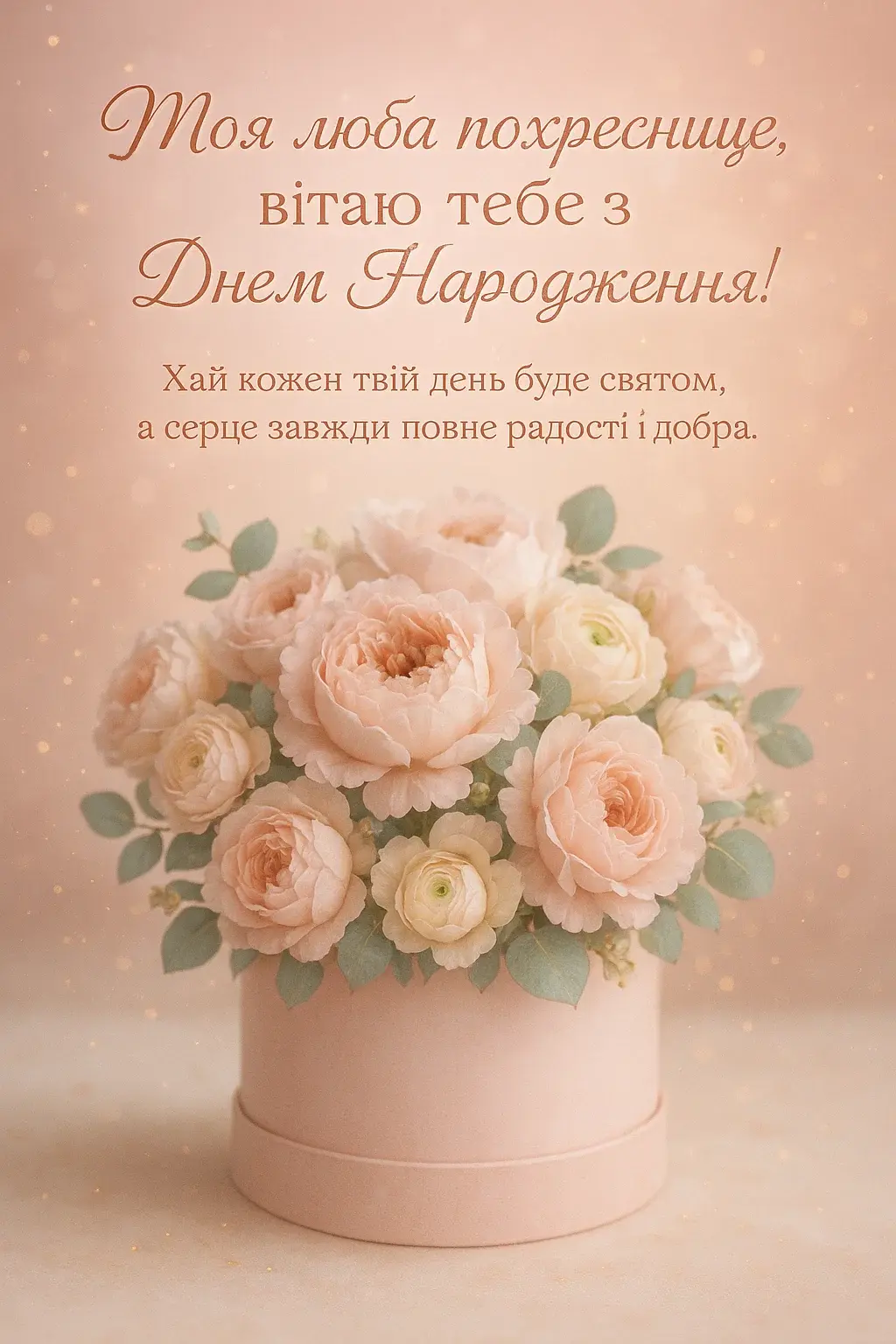 Привітання для похресниці з днем народження