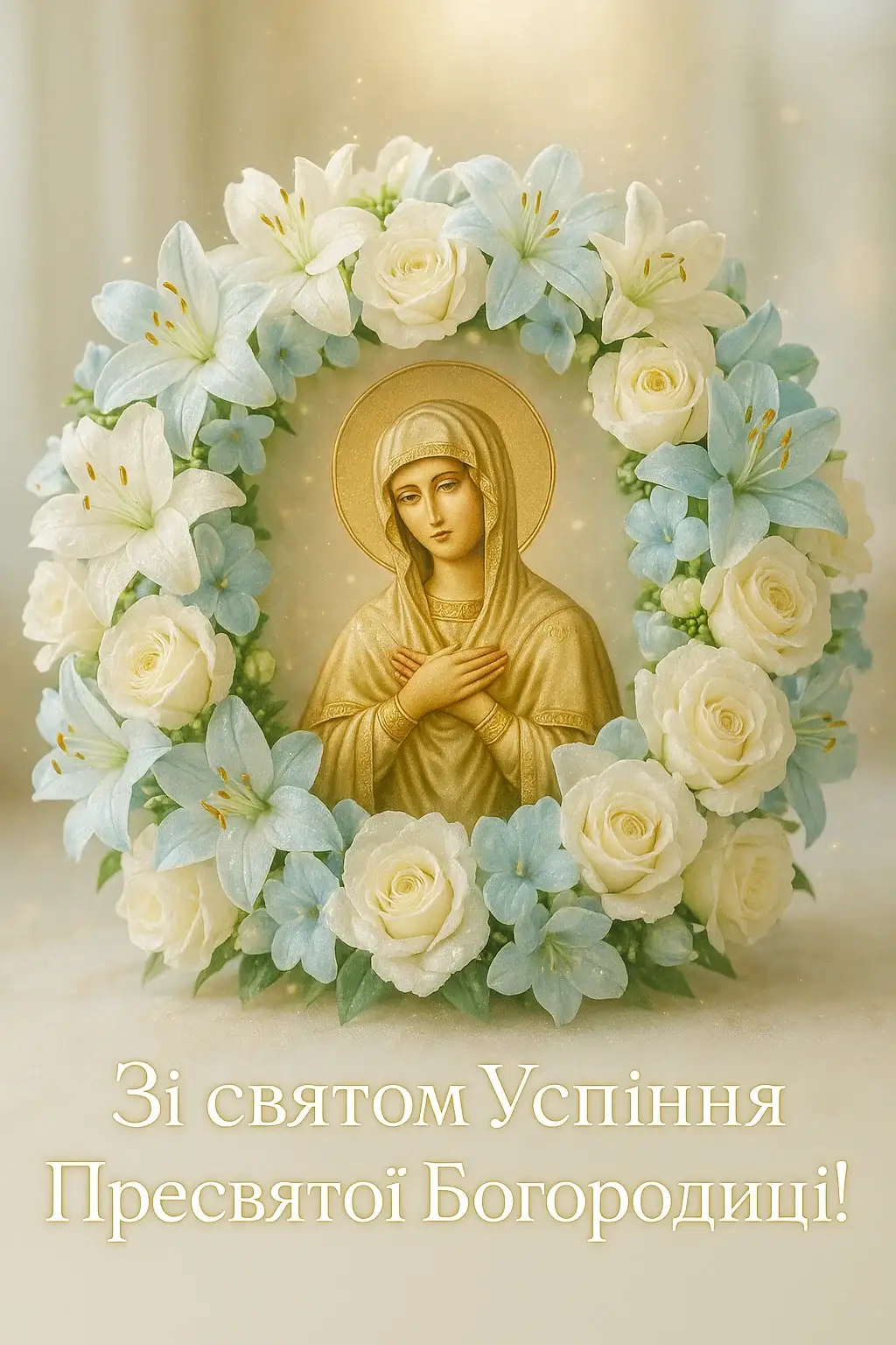 Привітання з успінням пресвятої богородиці на українській мові Привітання з успінням пресвятої богородиці на українській мові