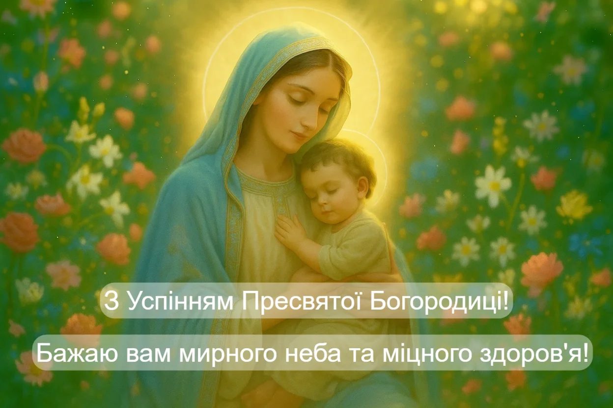 Привітання з успінням пресвятої богородиці на українській мові Привітання з успінням пресвятої богородиці на українській мові