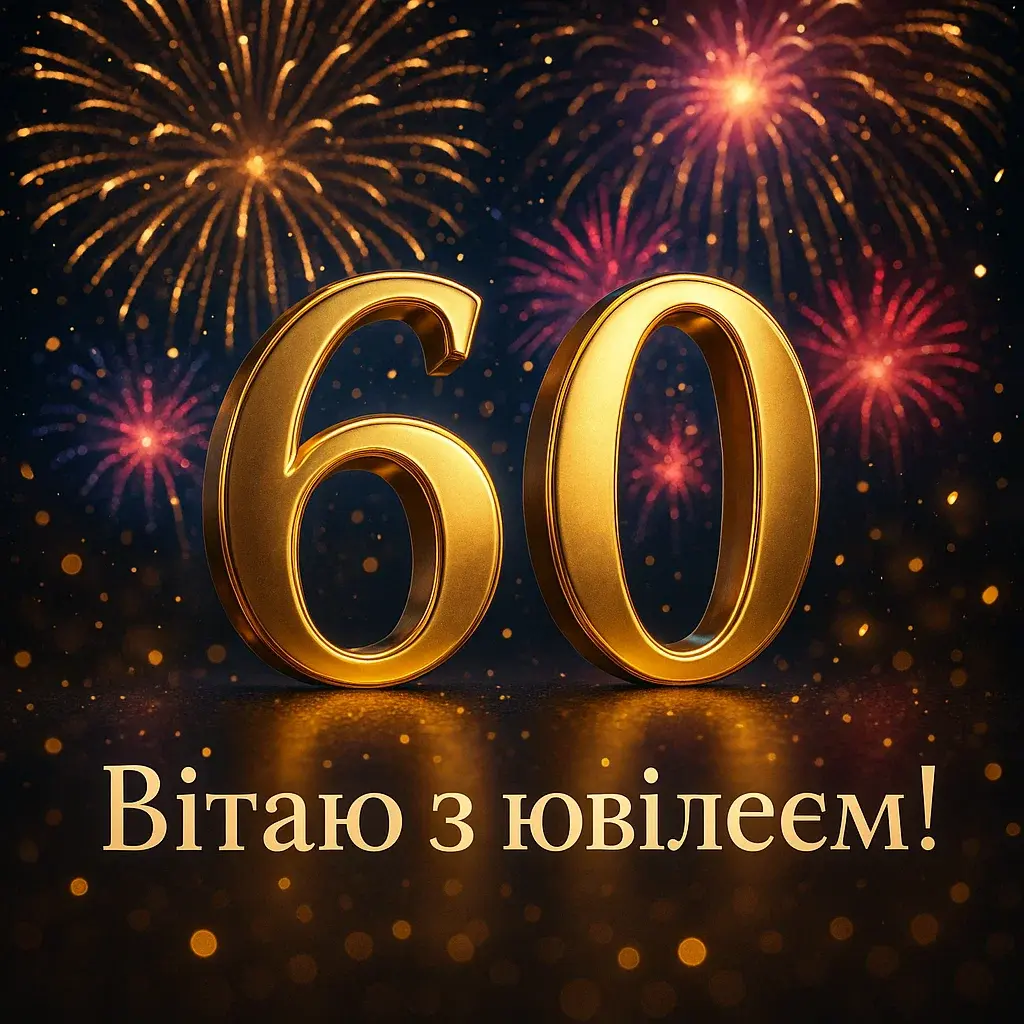 Привітання з ювілеєм 60-річчям