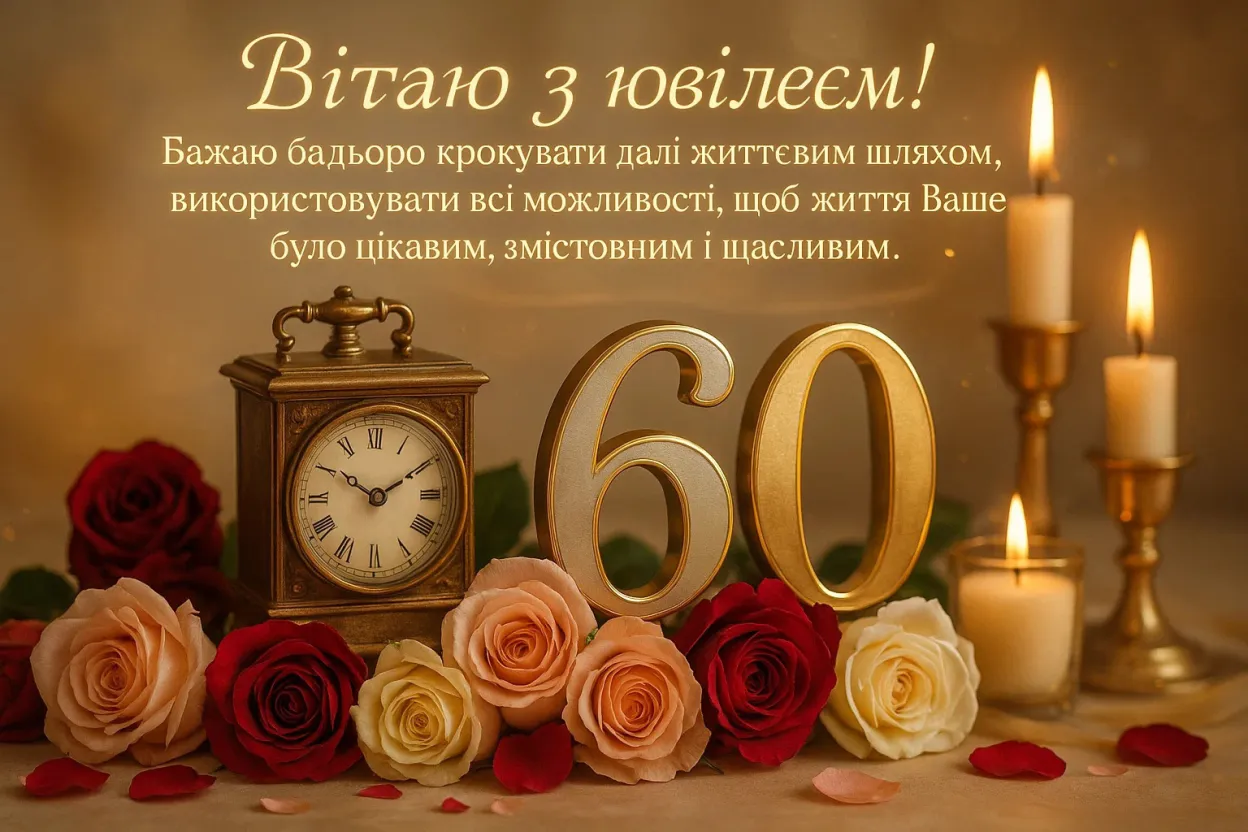 Привітання з ювілеєм 60-річчям