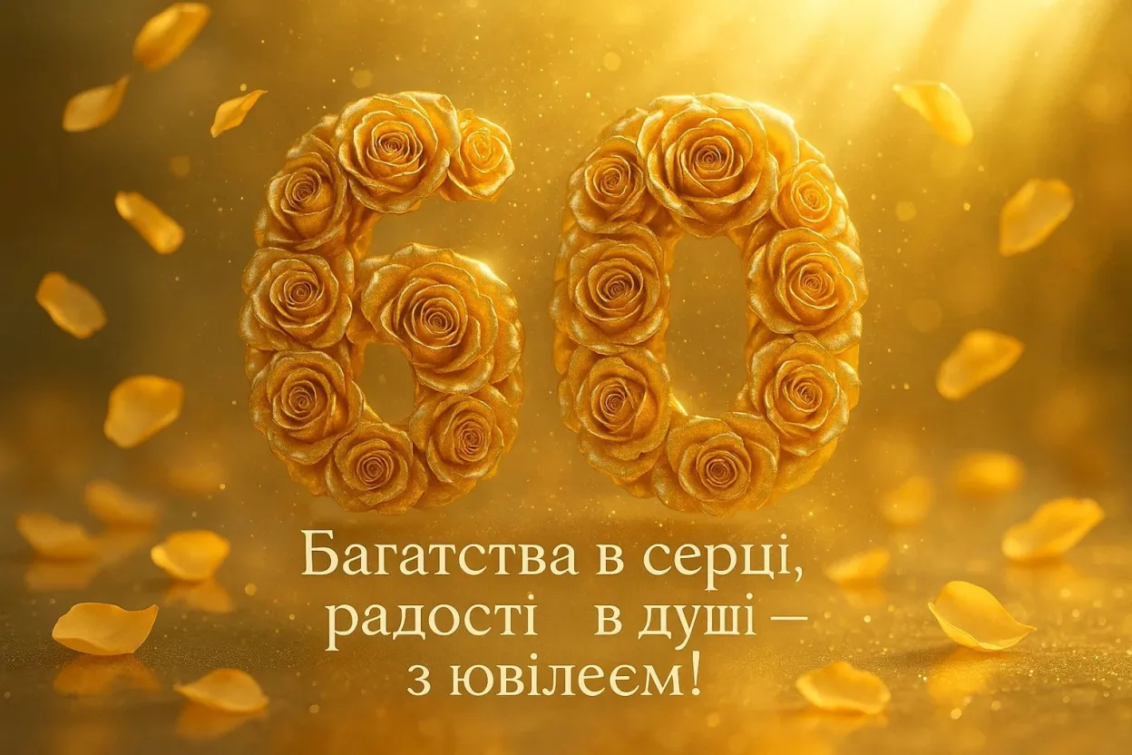 Привітання з ювілеєм 60-річчям