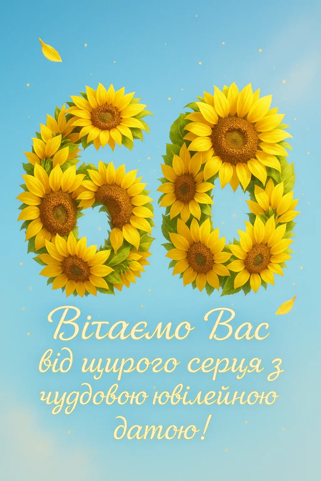 Привітання з ювілеєм 60-річчям