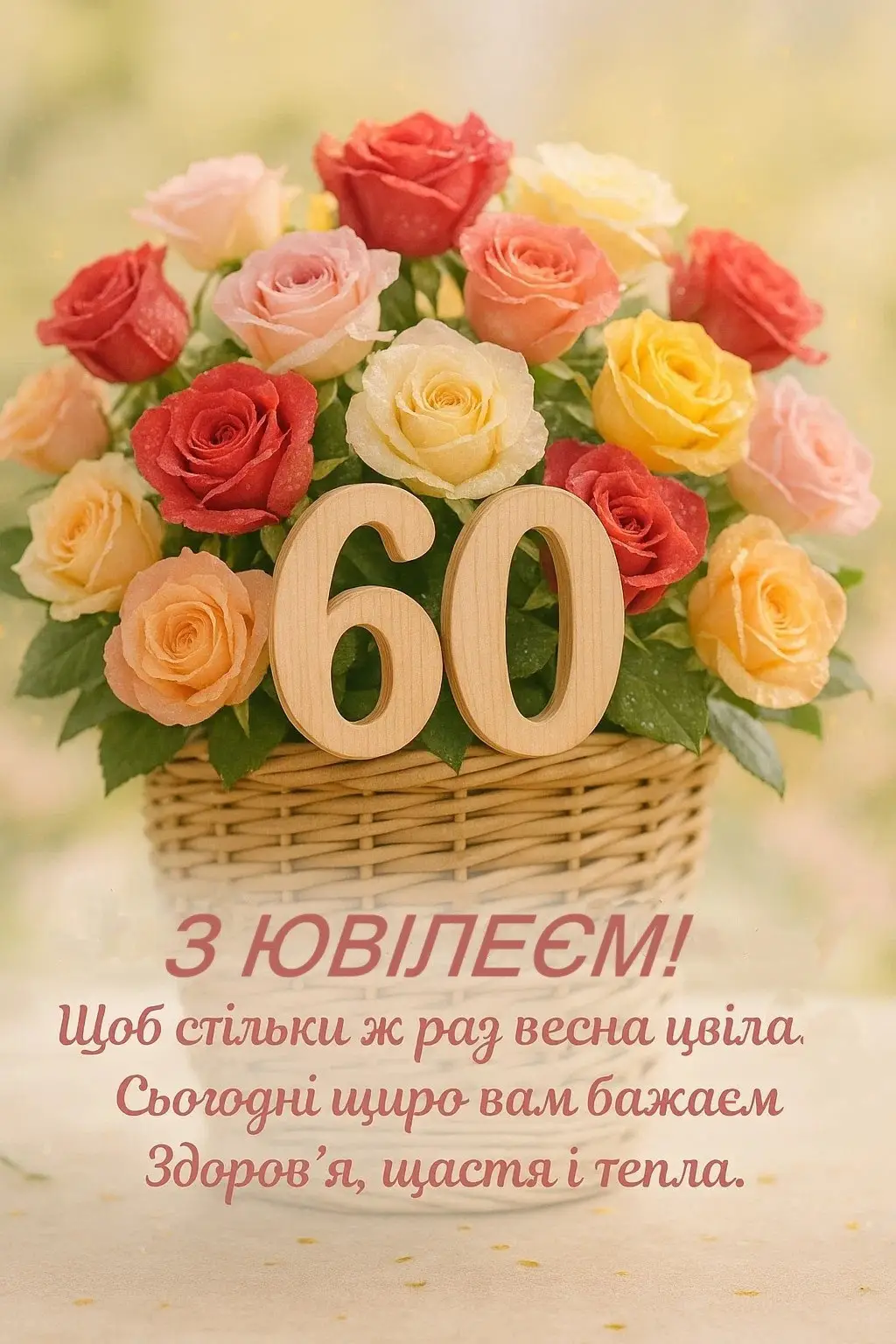 Привітання з ювілеєм 60-річчям