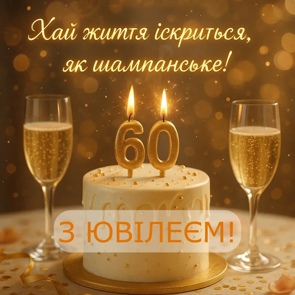 Привітання з ювілеєм 60-річчям