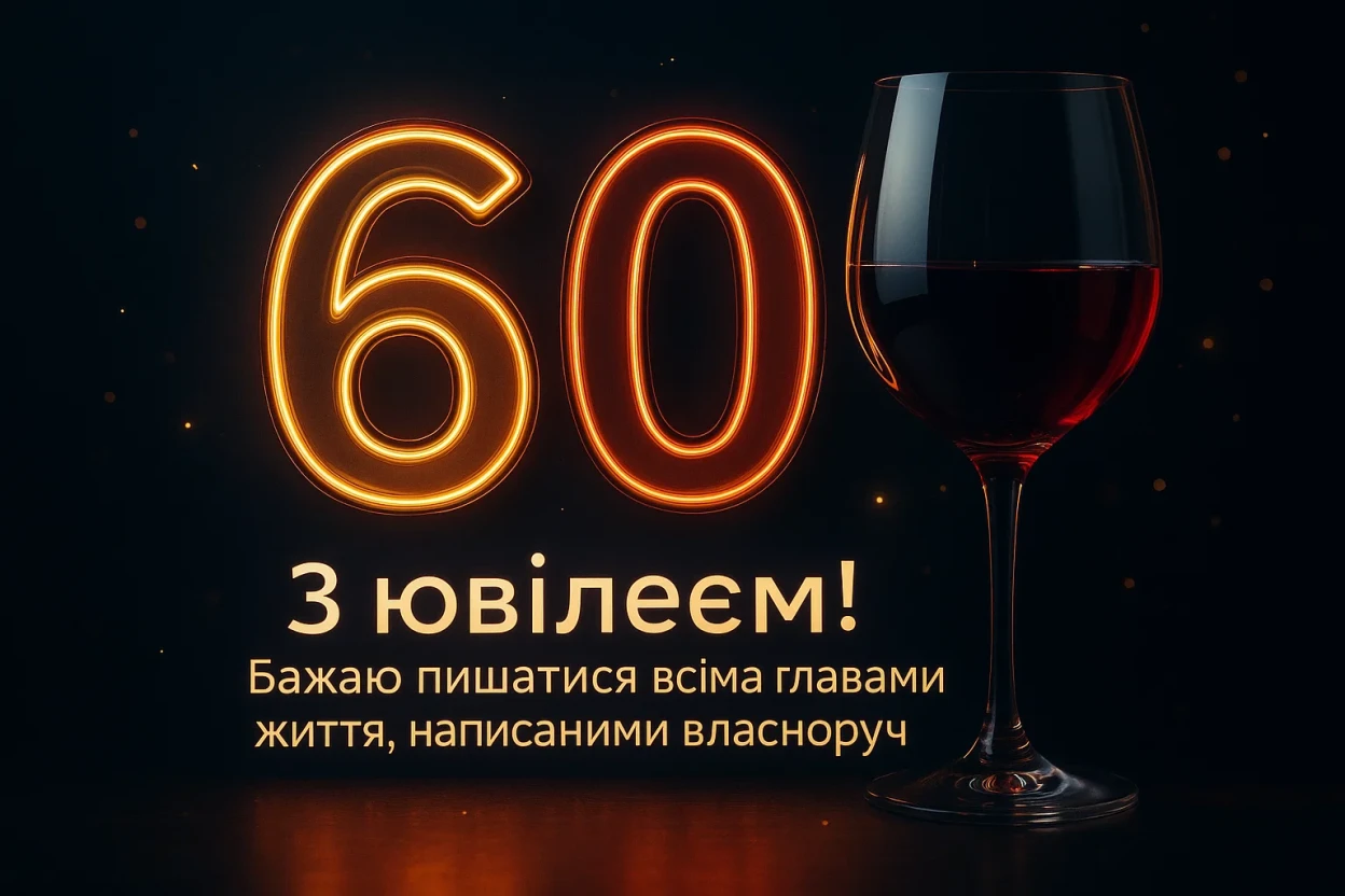 Привітання з ювілеєм 60-річчям