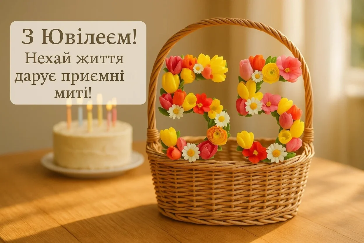 Привітання з 55-річчям