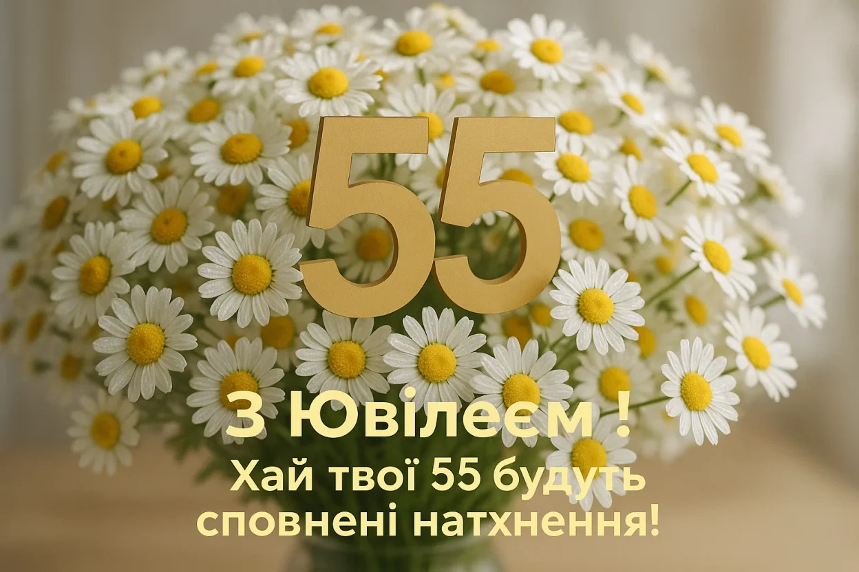 Привітання з 55-річчям