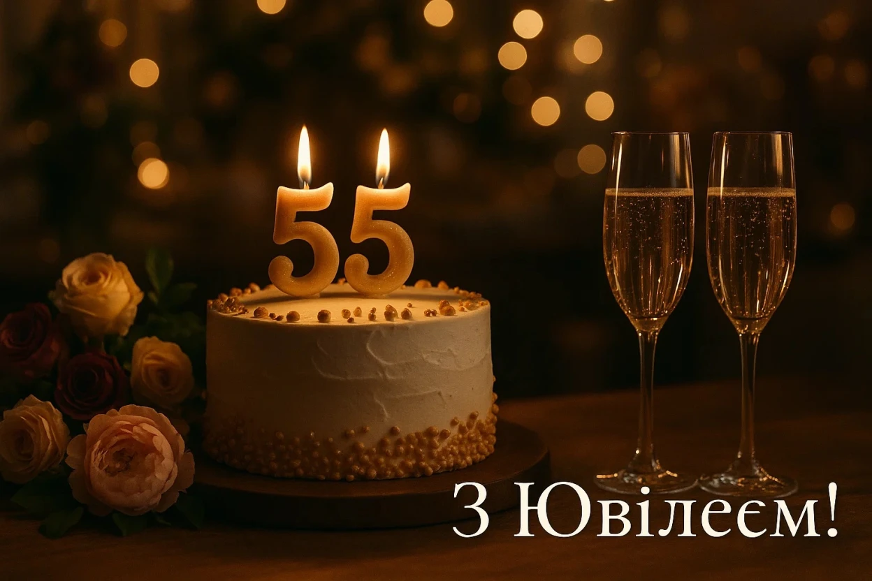 Привітання з 55-річчям