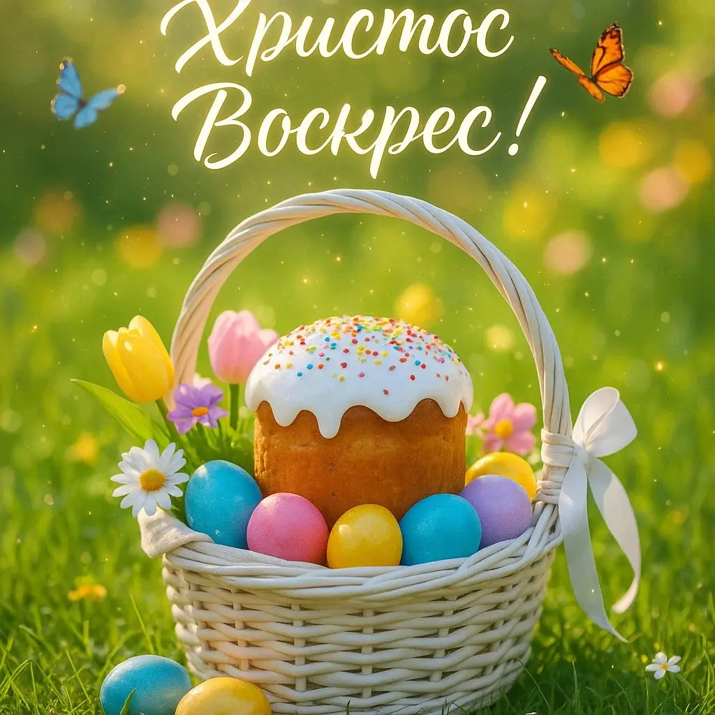 Привітання з христос воскрес на українському