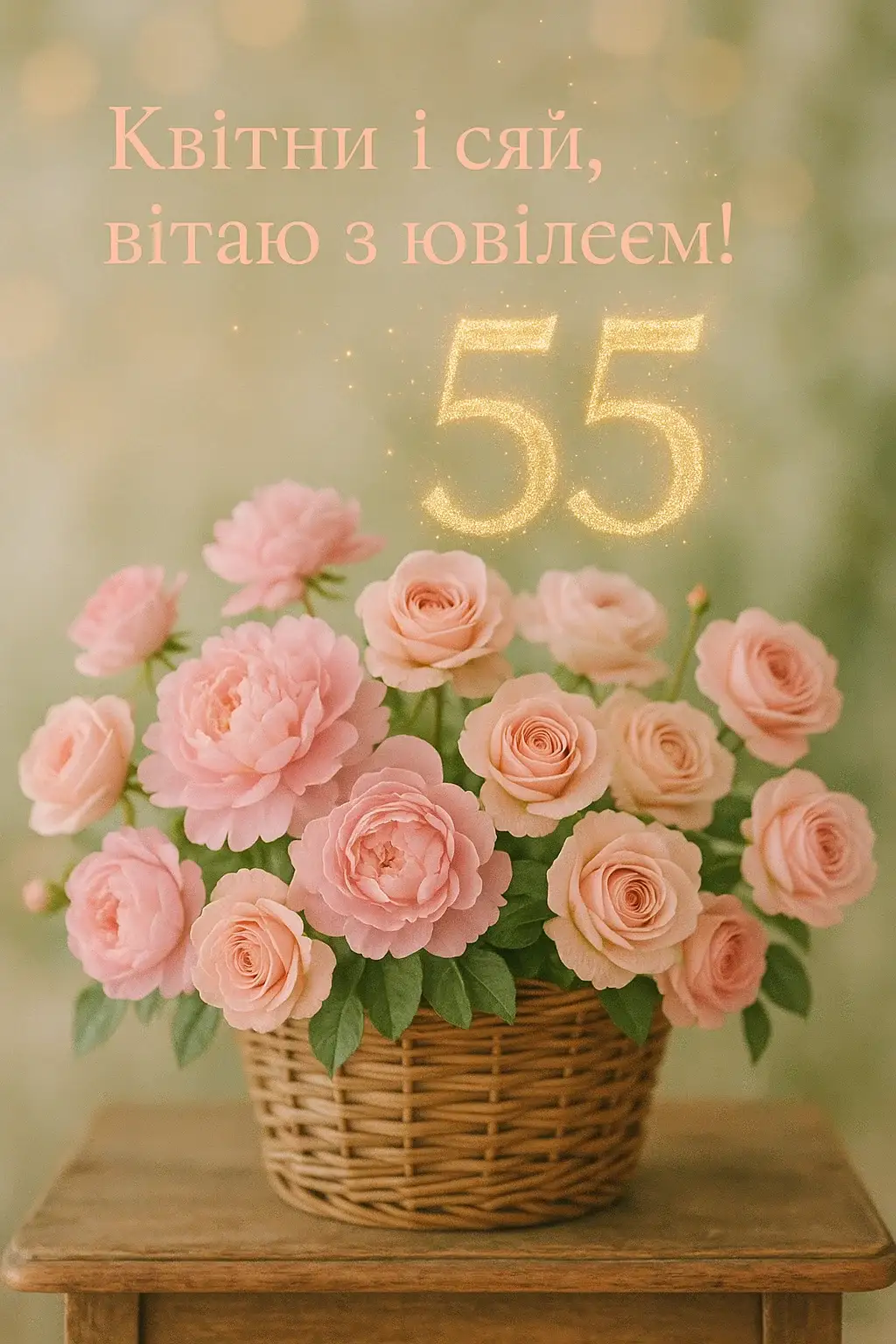 Привітання з ювілеєм 55