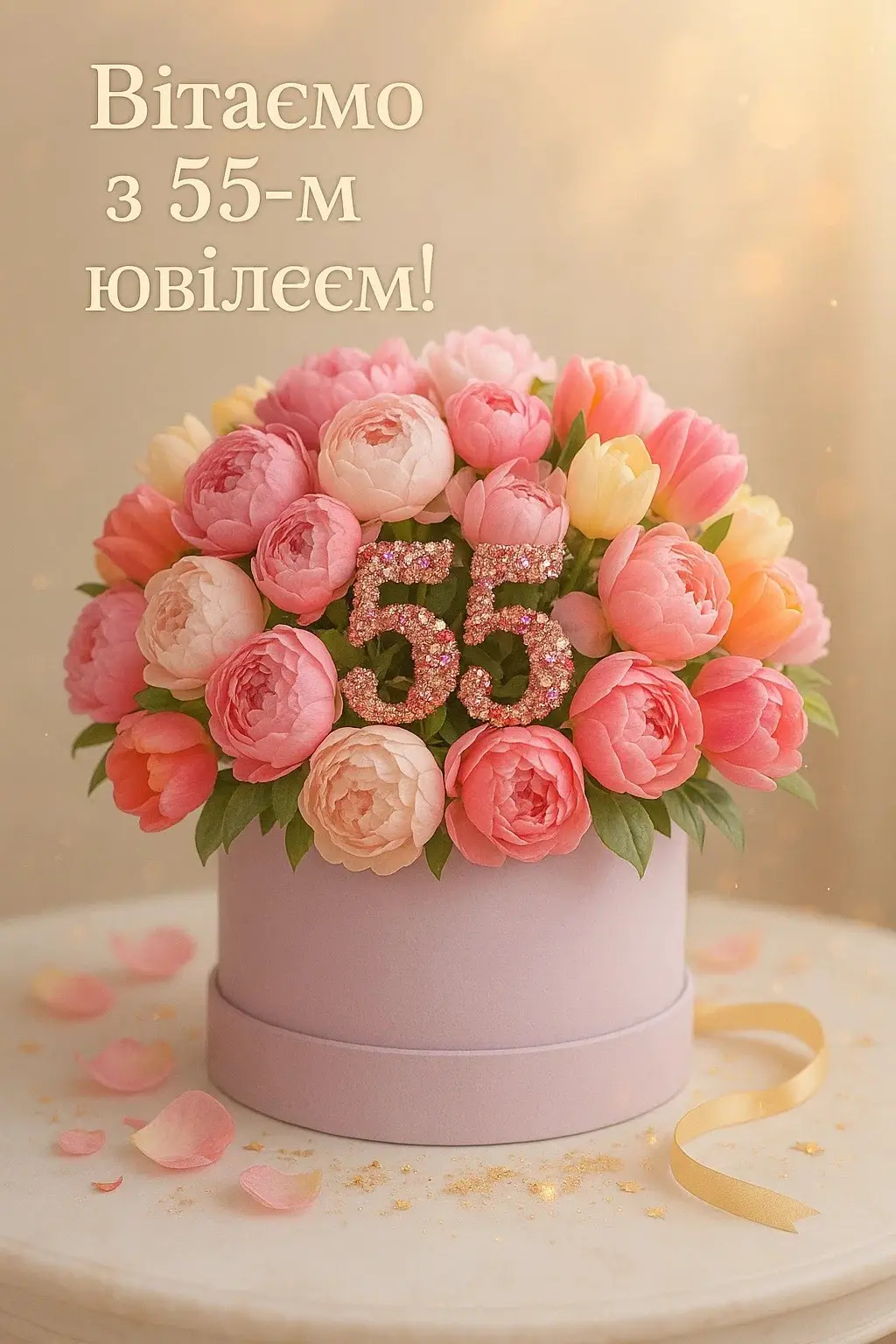 Привітання з ювілеєм 55