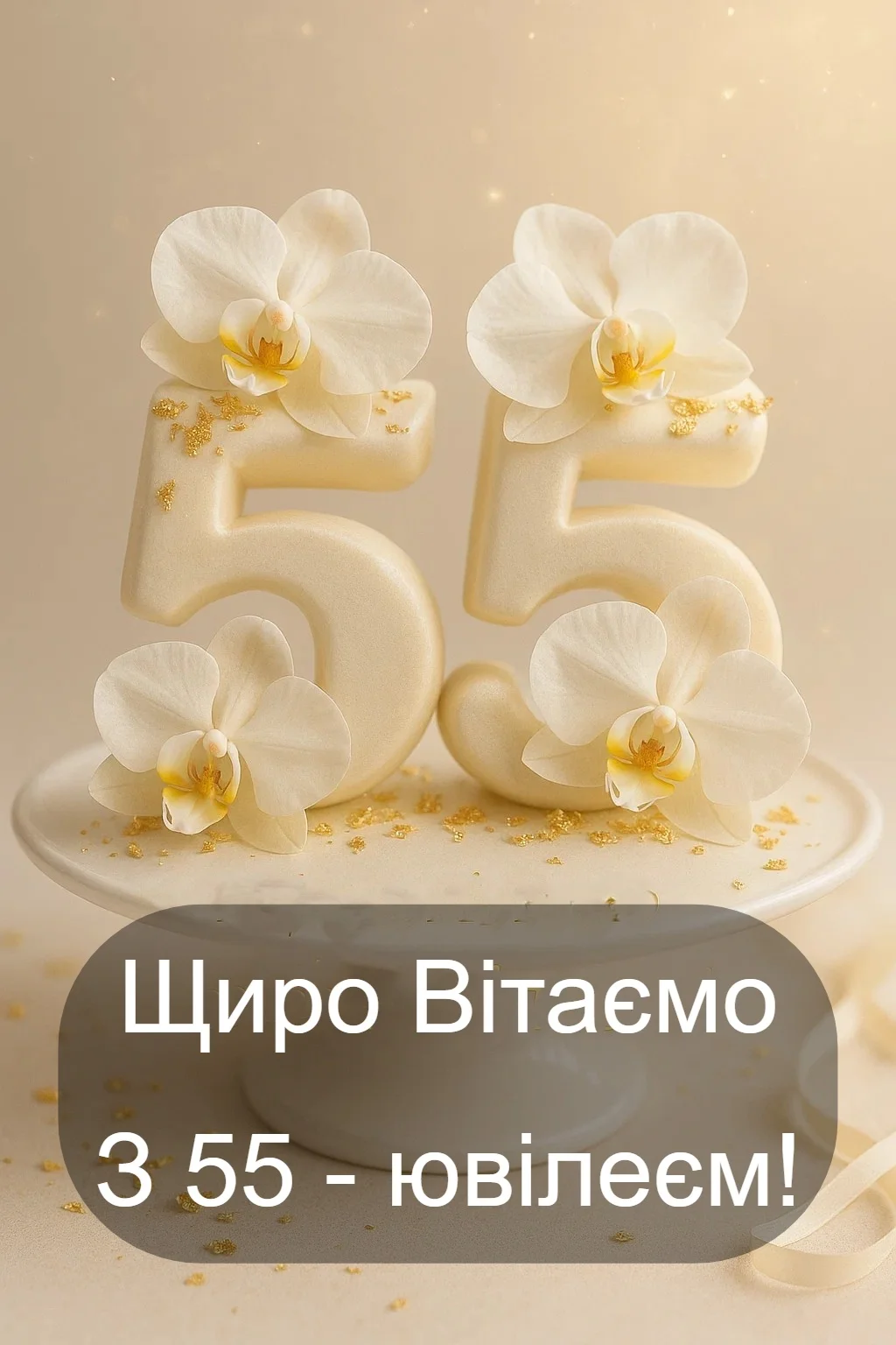 Привітання з ювілеєм 55