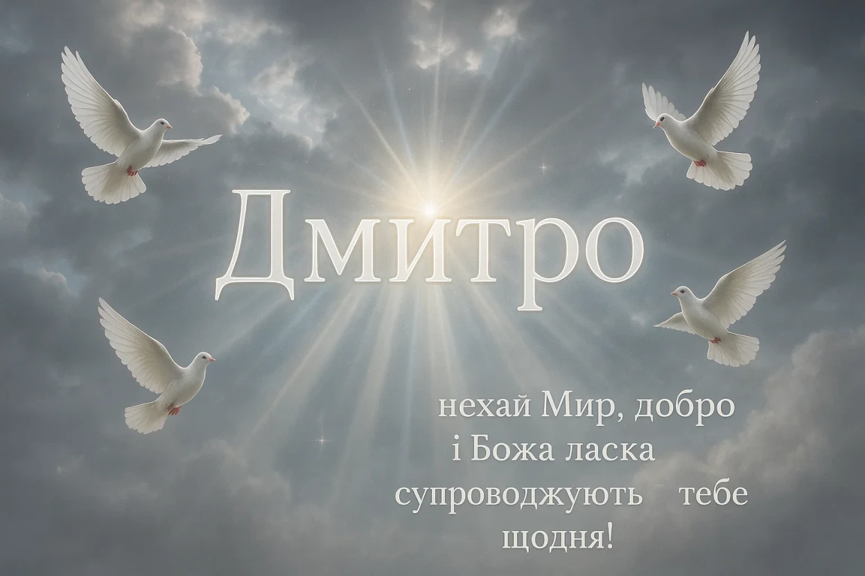 Привітання з іменинами Дмитра