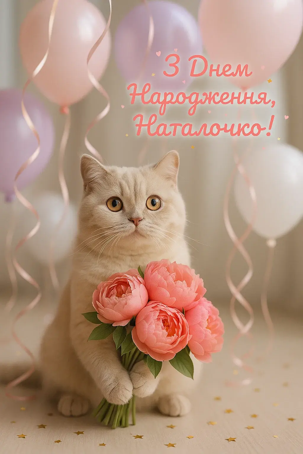 Привітання з днем народження Наталя