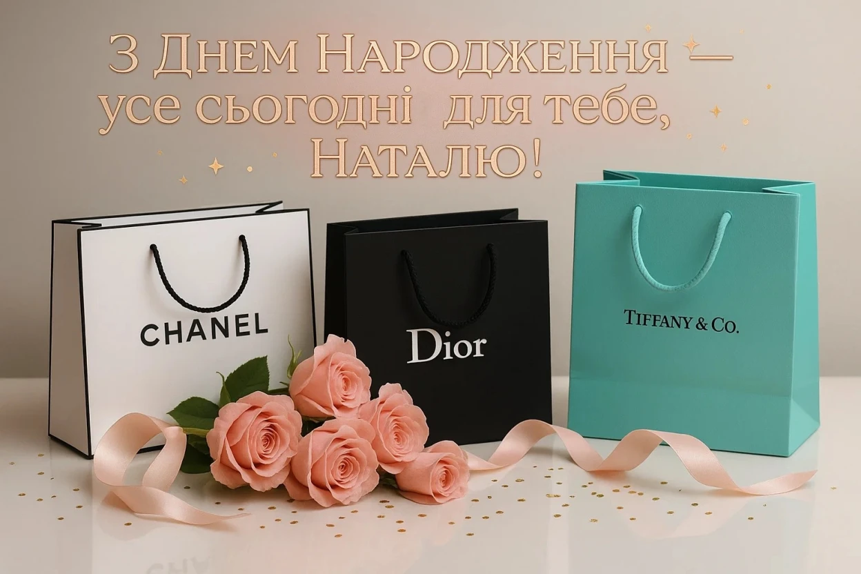 Привітання з днем народження Наталя