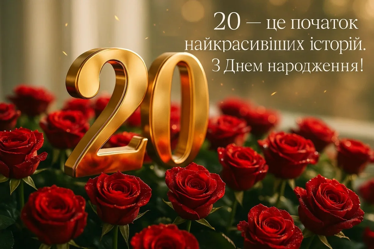 Привітання з 20-річчям