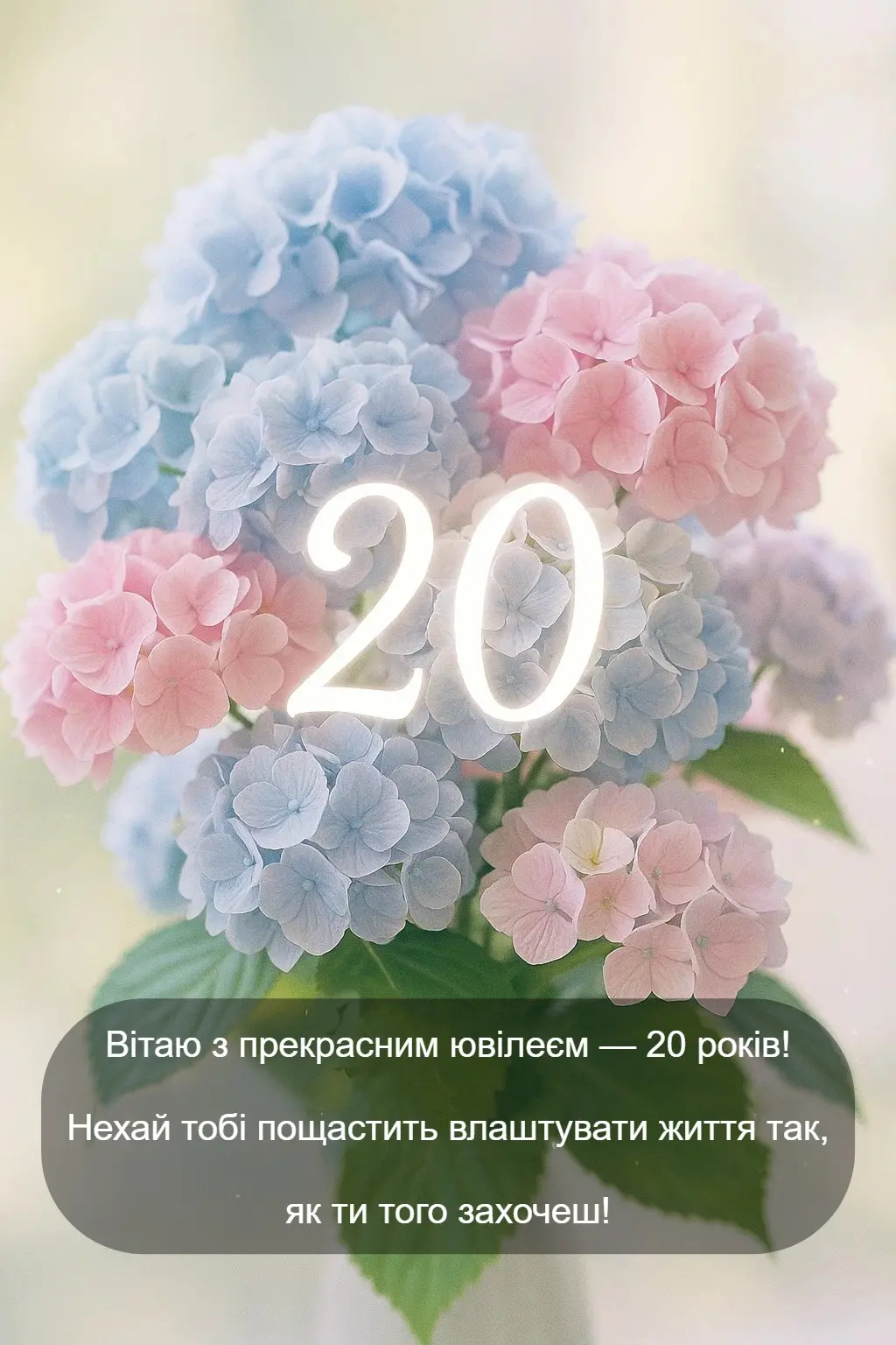 Привітання з 20-річчям