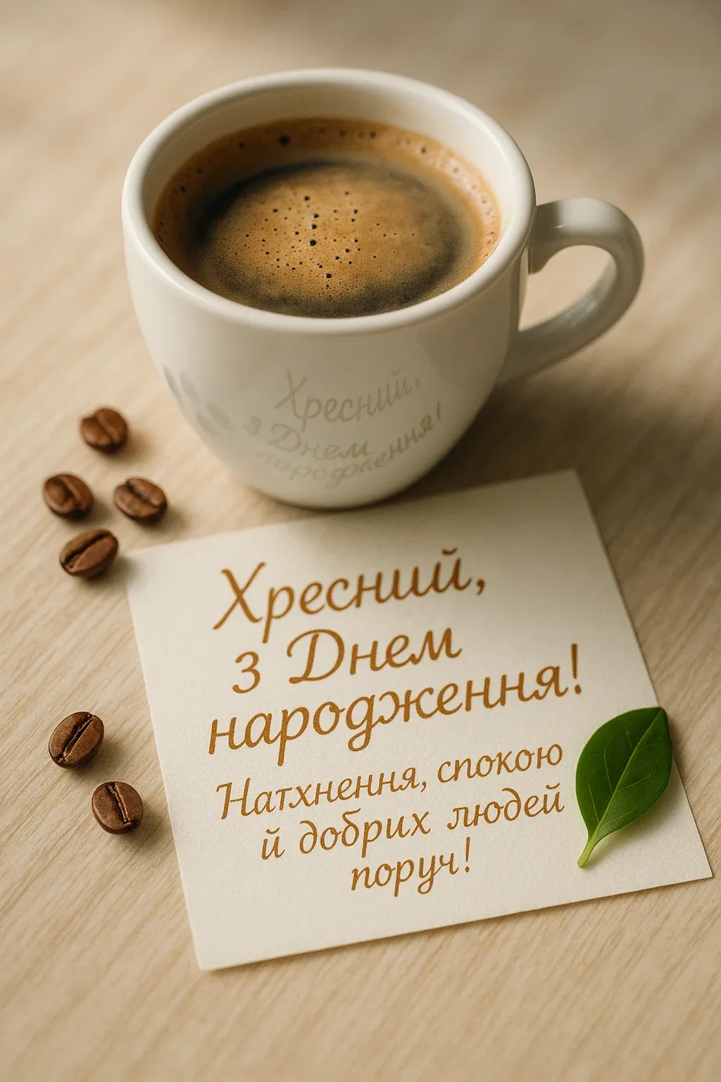 Привітання з днем народження хресного