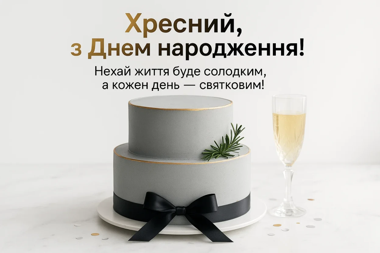 Привітання з днем народження хресного