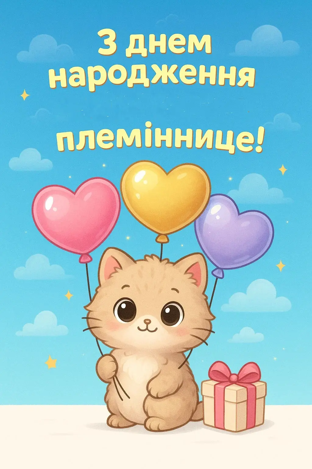 Привітання для племінниці з днем народження