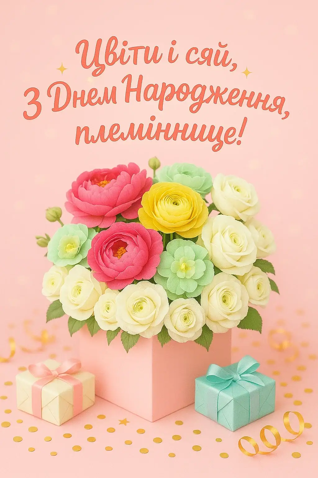 Привітання для племінниці з днем народження