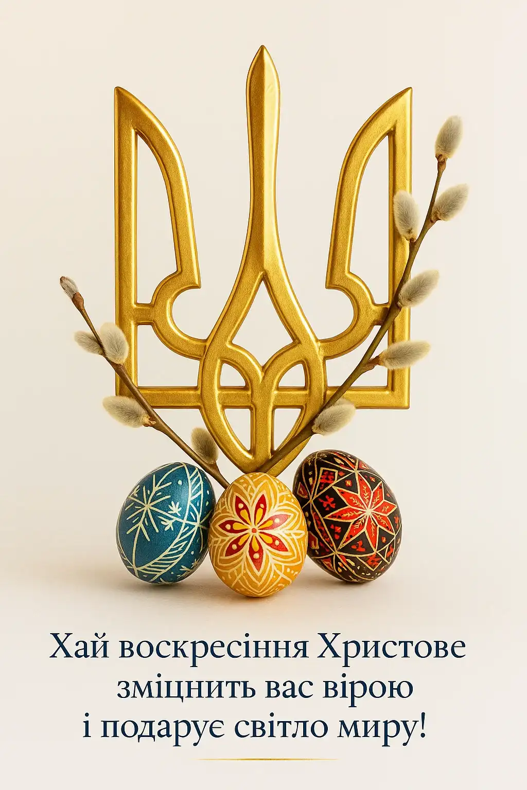 Привітання з великоднем для воїнів ЗСУ