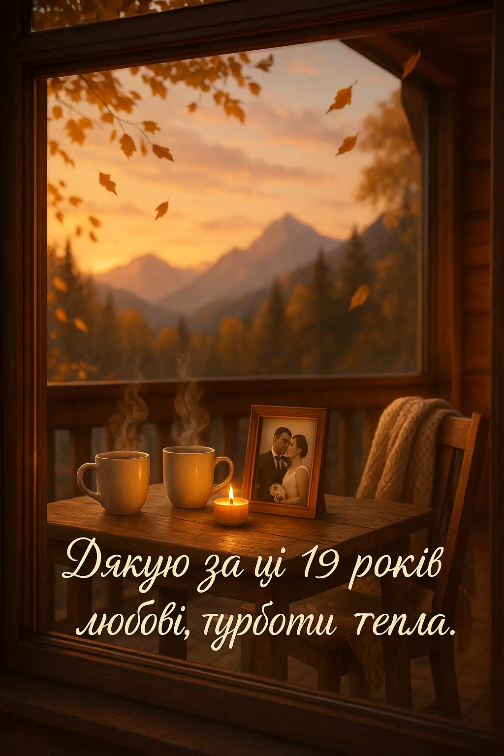Привітання з 19 років весілля для чоловіка