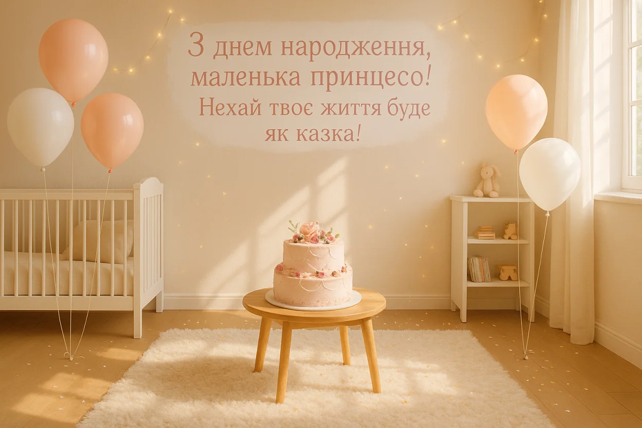 Привітання з днем народження дівчинці 2 роки