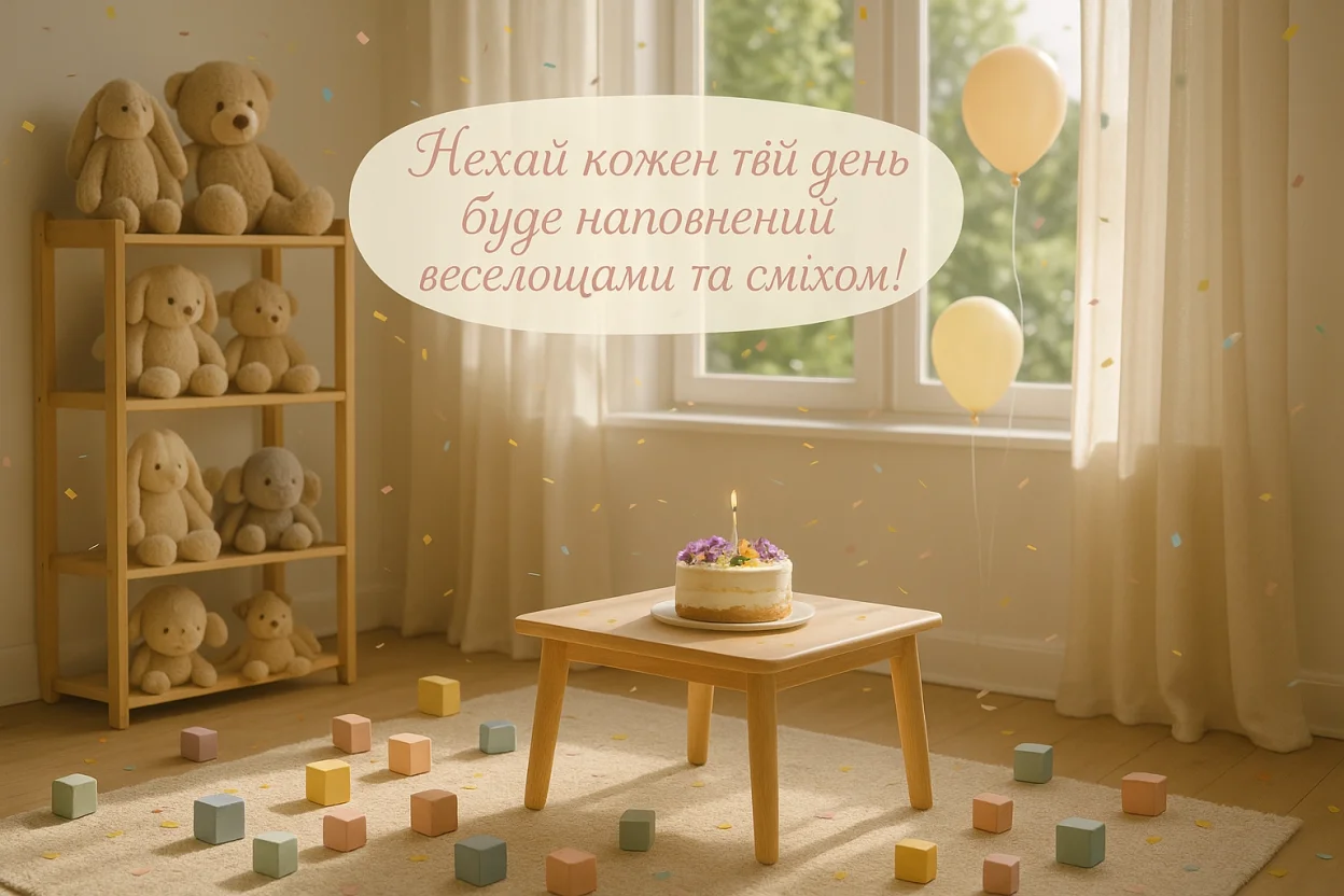 Привітання з днем народження дівчинці 2 роки