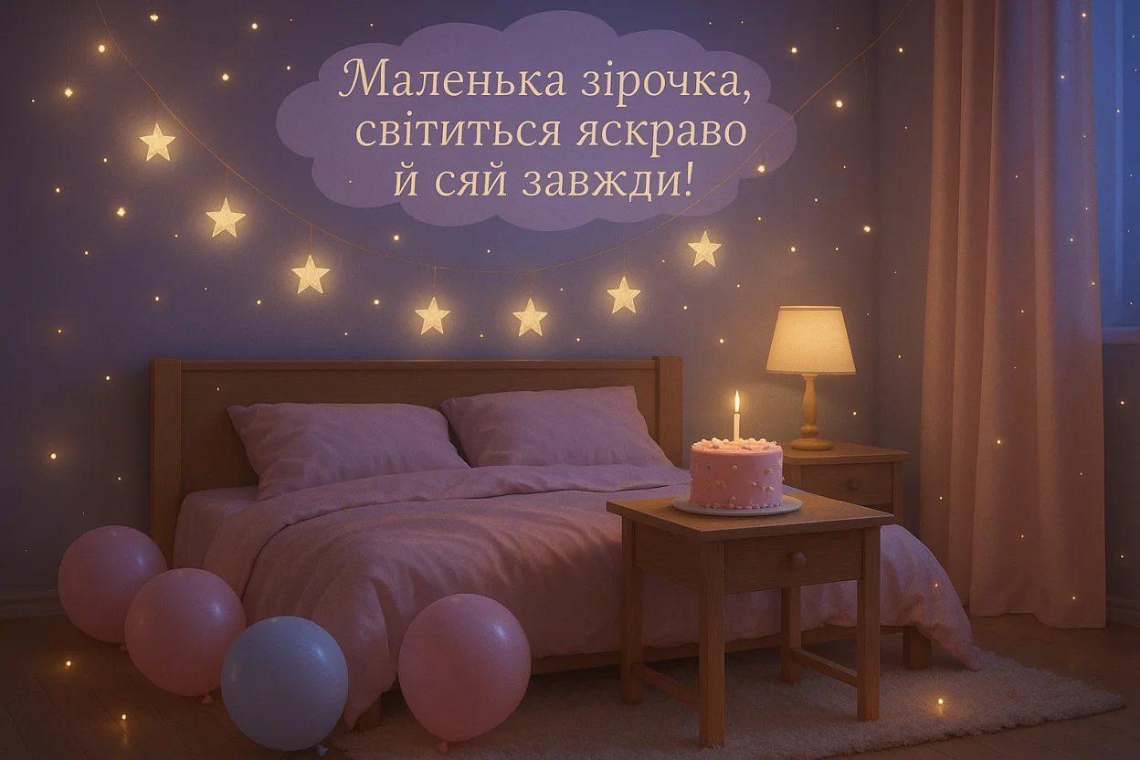 Привітання з днем народження дівчинці 2 роки