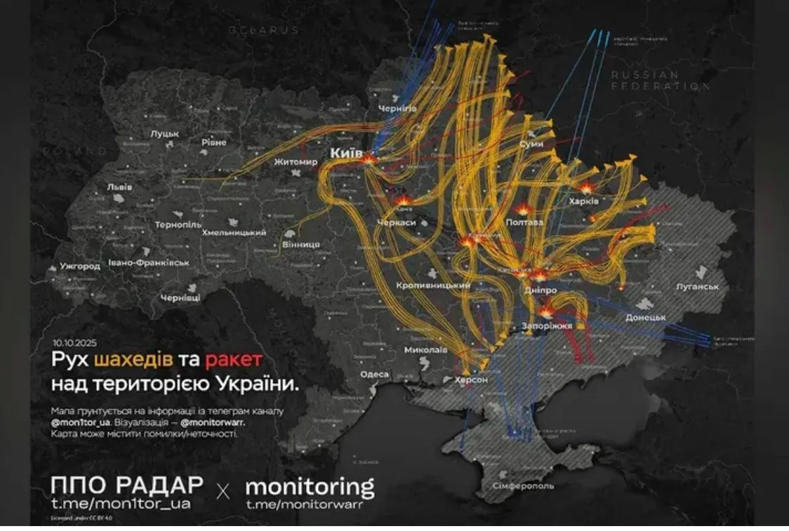 Масований обстріл Дніпра та області: ворог бив по енергетиці ракетами, дронами та КАБами