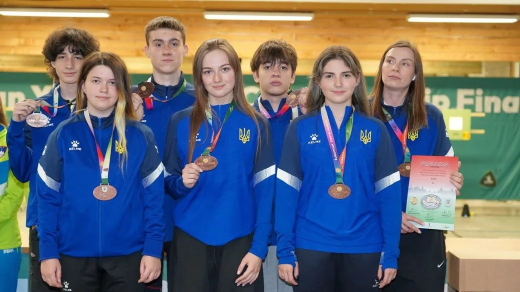 Юні стрільці з Дніпра вибороли “бронзу” на фіналі чемпіонату Європейської юнацької ліги