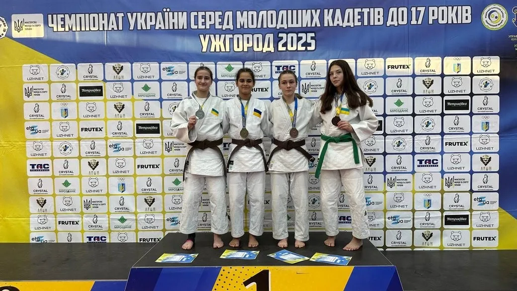 Дніпровські дзюдоїсти вибороли шість медалей на національних змаганнях U17