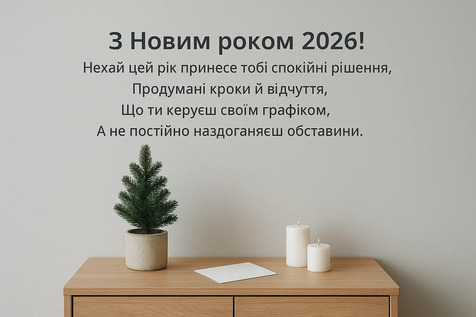Привітання з новим роком 2026