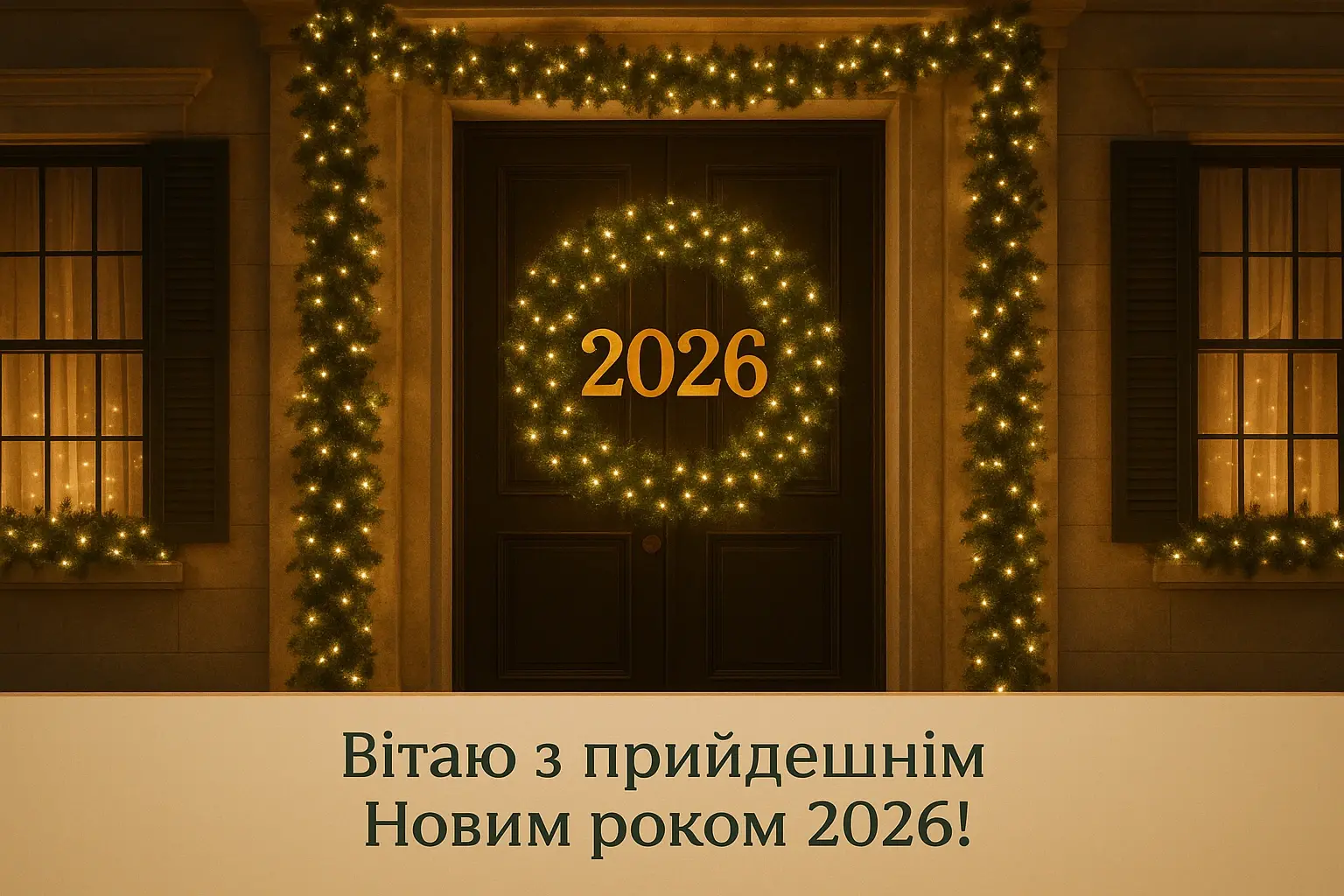 Привітання з прийдешнім новим роком 2026: побажання для найближчих