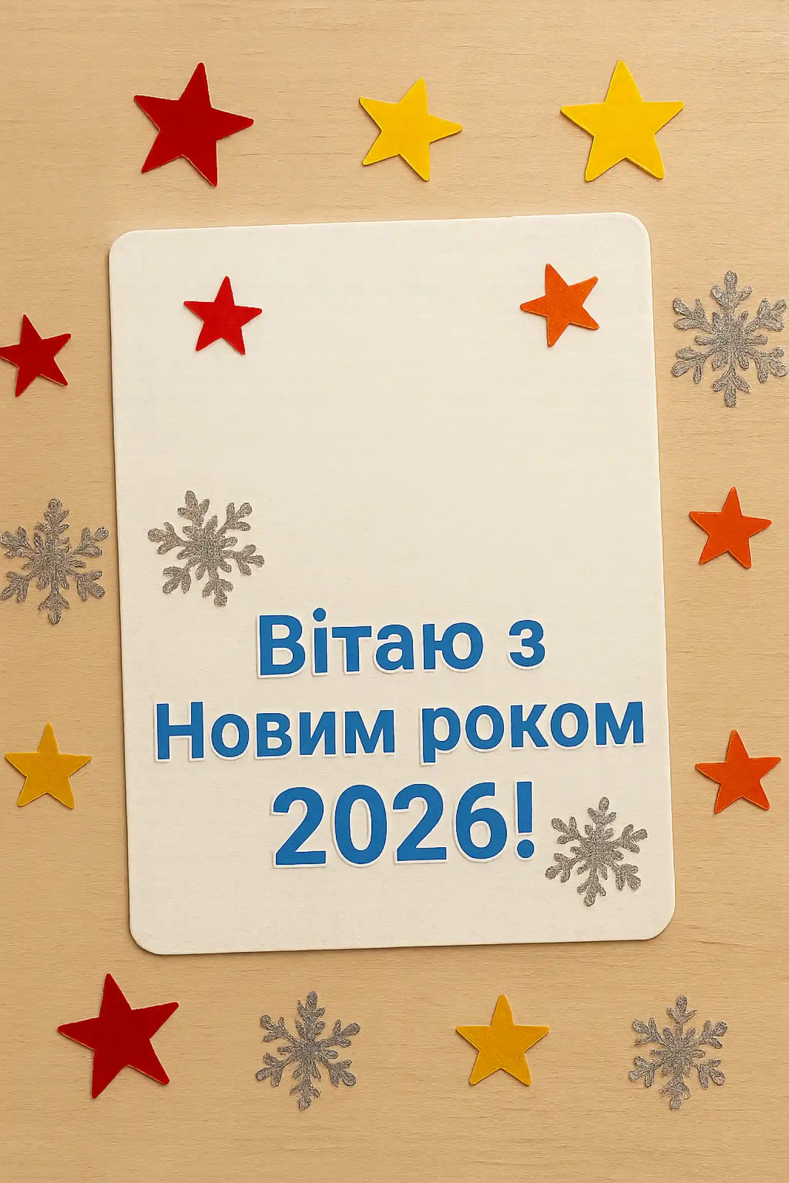 Привітання з прийдешнім новим роком 2026: побажання для найближчих