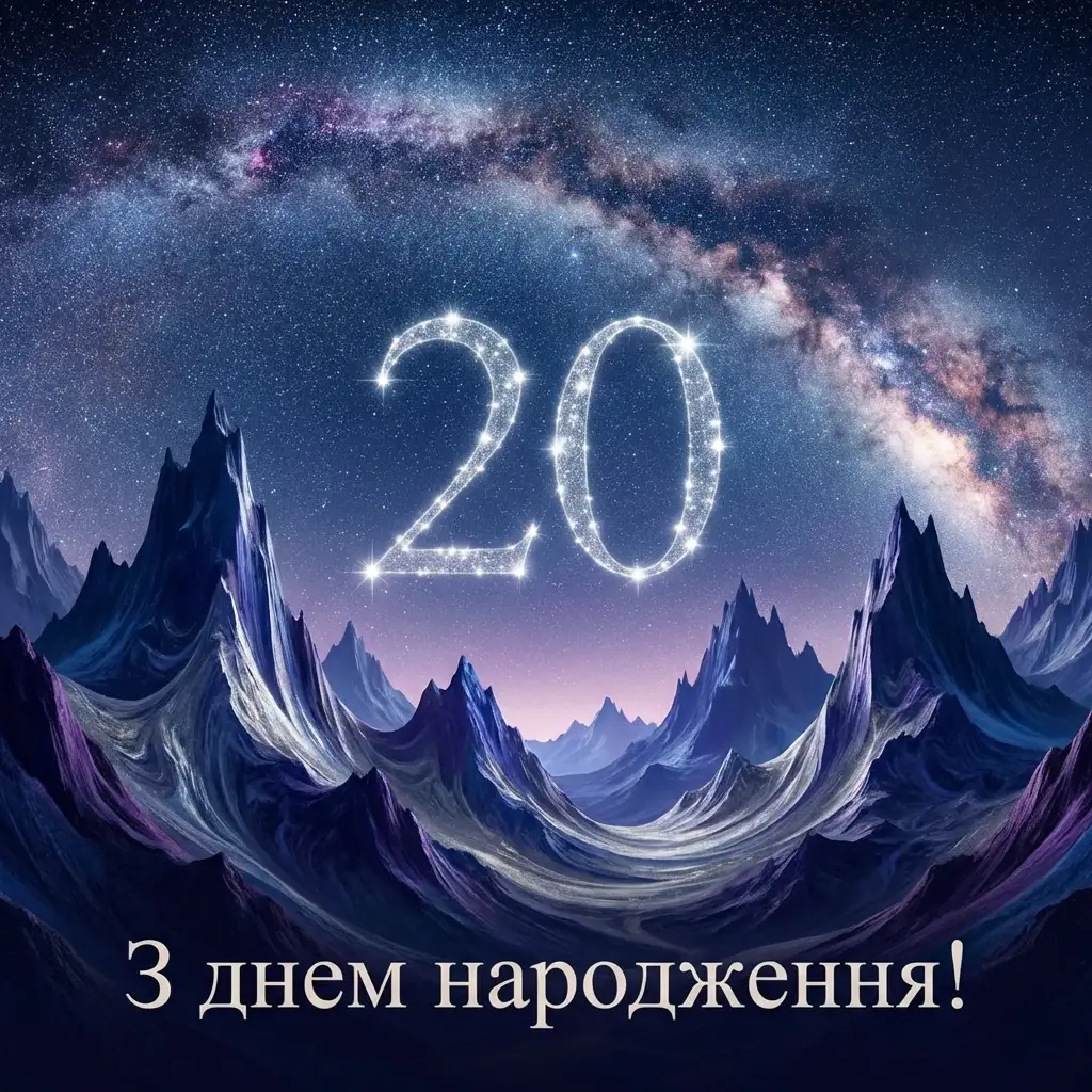 привітання з днем народження 20 років своїми словами