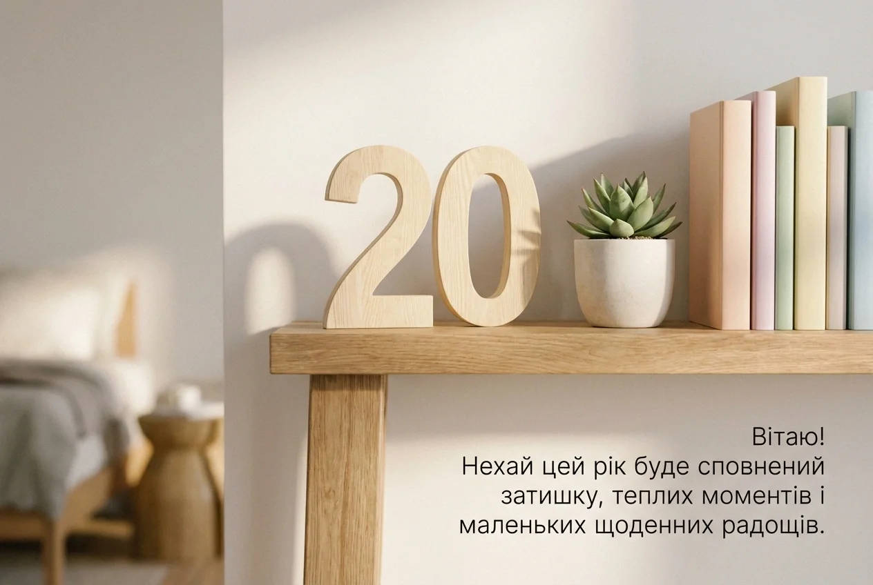 привітання з днем народження 20 років своїми словами
